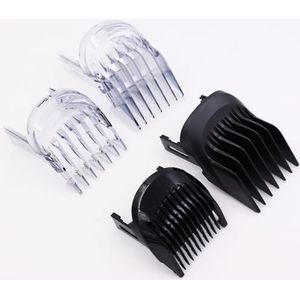 Tondeuse kam compatibel met Philips HC5610 HC5612 HC5630 HC5632 HC5690 HC5691 HC7650 scheerapparaat; 3-15 mm scheermes tondeuse kam; haarbaardkam; dunner wordende haarkam (1 set/4 stuks)