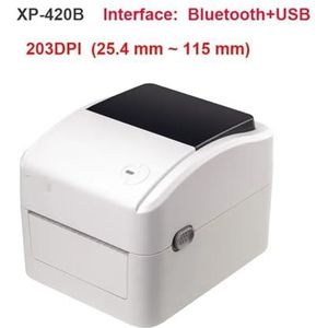 voor Datum Barcode Batchnummer Logo QR-code 152mm/s thermische etikettenprinter 25-115mm thermische verzendetikettenprinter Thermische barcodeprinter Ondersteuning QR-code(USB Bluetooth)