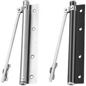 Heavy Duty commerciële deurdranger, roestvrij staal verstelbaar en stil automatisch sluiter voor hoge verkeersdeuren, thuis, kantoor en winkel gebruik (zilver)