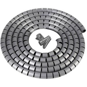 CYJAZNHH Spiraalkabel organizer 2 meter veelkleurig, meerdere maten(Grey,32mm Inside Diameter)