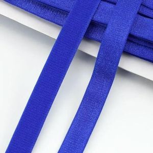 10/20M 12mm BH-band Elastische band Ondergoed Schouder Rubberen banden voor het naaien van broekriemen Stretch Nylon Webbing DIY Accessoires-Blauw-12mm-10Meters