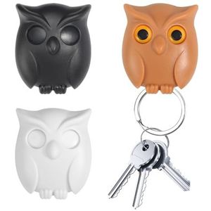 HFDONGL Uil Sleutelhaken voor Opknoping 3 Stuks Magnetische Houder Sleutels Hangers Zelfklevende Sleutelhanger Uil Sleutelhouder voor Wandhanger Sleutels Muur voor Thuiskantoor Accessoires Decoratie
