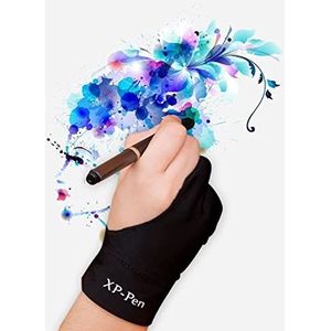 XP-PEN Tekening Anti-fouling Lycra Graphics Tweevinger Handschoen S/M/L Maat (S)