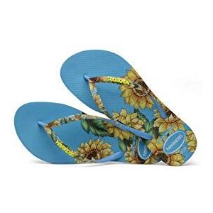 Havaianas HAV. SLIM DIEREN, Vrouwen Flip Flop, Turkoois, 39/40 EU