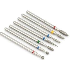 Een spijkerboor Set van 7 diamantnagelboortjes for manicure en het reinigen van nagelriemen(No3)
