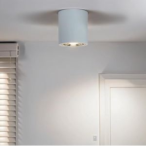 Opbouwspot metaal wit woonkamer keuken hal H: 15,5 cm E27 max. 60 watt ronde cilinder moderne plafondlamp DOWNLIGHT