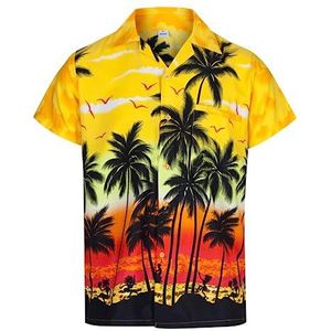 Hawaïaans herenshirt met korte mouwen zomer Hawaiiaanse shirts - casual overhemden voor heren, aloha-shirt voor heren, Hawaïaanse verkleedkleding, zomerhemden, strandfeest, verkleedkleding,