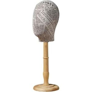 Manikin Head Linen Cloth Female Mannequin Head,Hat Scarf Video Glasses Promo Display Plastic Manikin Head,Metal Bracket,D