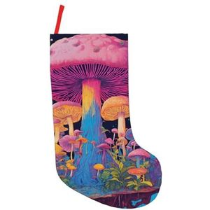 Paddestoel Print Kerst Kousen,Vakantie Party Decoraties