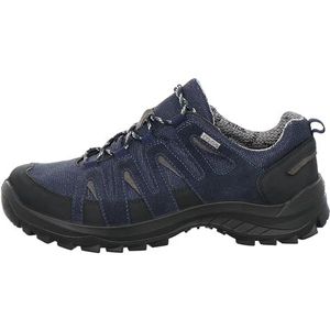 Jomos Heren echt leer outdoor veterschoen zwart/blauw, zwart, 51 EU