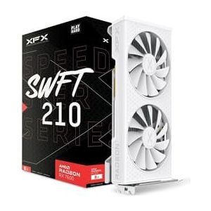 XFX Speedster SWFT210 Radeon RX 7600 Videokaart Wit met 8GB GDDR6 HDMI 3xDP, AMD RDNA 3 RX-76PSWFTWY