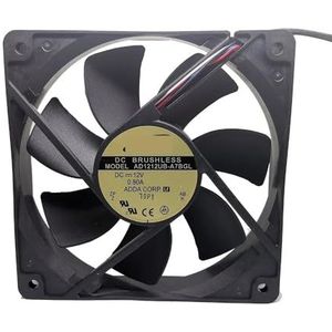 VOOR ADDA AD1212UB A7BGL 12025 Luchtstroom PMW-ventilator 120X25MM 12V Computer CPU-koeler 12CM 4-draads temperatuurregelkastventilator