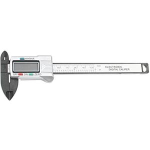 Digitale schuifmaat 100/150 mm 4/6 inch Lcd Digitale elektronische koolstofvezel Vernier Caliper Gauge Micrometer Meetgereedschap 1M Meetlint Meetapparaat (Color : Silver 100)