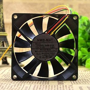 NMB-MAT 3106RL-04W-S19 DC12V 8CM 8015 ultra-thin chassis cooling fan