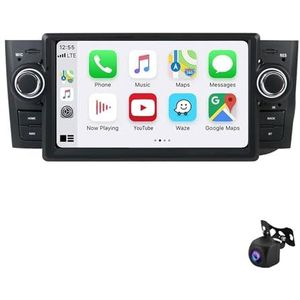 Android 12 2 DIN Autoradio Stereo voor Fiat Grande Punto Linea 2007-2012 Met GPS-Navigatie 7'' Touchscreen Multimedia Video Speler Ondersteunt WiFi USB Stuurbediening Bluetooth Mirror Link(XY2 4Core 1