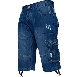 Enzo Cargo Jeans Shorts Vrije tijd Werk Denim Zomer Half Broek