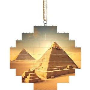Egyptische Piramide In Woestijn Spannende Diamant Bouwsteen Puzzel-Boeiende, Stress-Verlichtende Leuke Puzzel