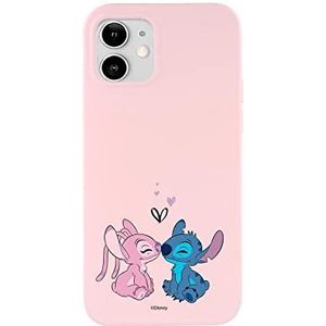 Lilo & Stitch beschermhoes voor iPhone 12-12 Pro officiële Lilo & Stitch vloeibare siliconen roze om je mobiele telefoon te beschermen. Kies het type beschermhoes dat je het beste leuk vindt, met officiële Disney-licentie