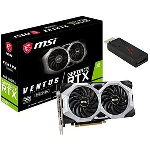 AX Bundel RTX 2060 Ventus GP OC Grafische kaart en AX DisplayPort Mannelijke naar HDMI Vrouwelijke Adapter. Max Resolutie 1080p