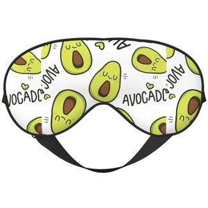 Cartoon Peren Unisex Elastische Verstelbare Gesp Ontwerp Verduisterend Slaap Oogmasker voor Thuis Reizen Yoga Kantoor Nap