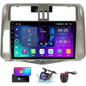 9 Inch Touchscreen Dubbel DIN Autoradio Compatibel met Toyota Land Cruiser Prado 150 2009-2013 met FM RDS DAB+ Autoradio Stuurbediening WiFi 4G Carplay Android Auto Bluetooth DSP(NF-2)