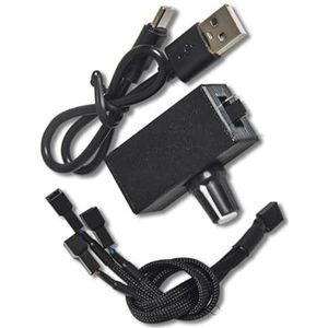 PLCPDM Koelventilator Snelheidsregelaar Voor PC USB Interfaces Met 12V Output Gemakkelijke Controles Met 4Pin Adapter En Splitter