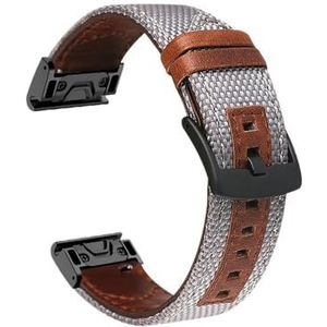 22 26mm Quickfit Horlogeband Fit for Garmin Fenix ​​7 7X 6 6X Pro 5X 5 Plus 3HR 935 Epix Lederen Band Horloge Polsband (Color : I, Size : 22mm Fenix 6 6Pro)