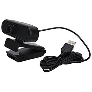 HD 1080p-Webcam, Webcam met Ingebouwde Microfoon, USB-webcamera, Streaming-webcam voor Opnemen, Bellen, Vergaderen, Gamen