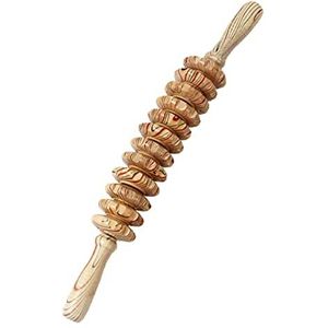 Gebogen ontworpen handheld massagegereedschap, lymfedrainage 1 stuk (kleur: houtnerf kleur)