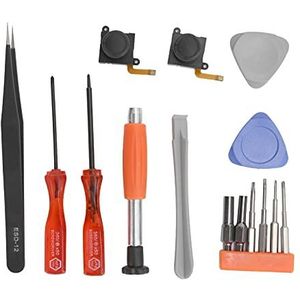 3D Joystick Vervangen, Joystick-reparatieset voor Inclusief Linker- en Rechterhandgreep 3D-joystick, Koevoet, Schroevendraaiers Enzovoort(-F)