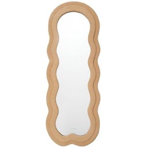 Flamingueo Staande Spiegel - Golvende Spiegel, Wavy Mirror Teddy, Vloerspiegel, Decoratieve Wandspiegels, Kamerdecoratie, Asymmetrische Spiegel