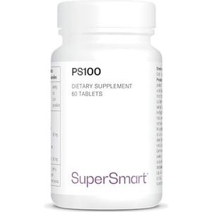PS 100 - Ondersteunt Leren, Geheugen en Concentratie - Gestandaardiseerde Fosfolipiden met 20% Fosfatidylserine (PS) - GMO-vrij - SuperSmart