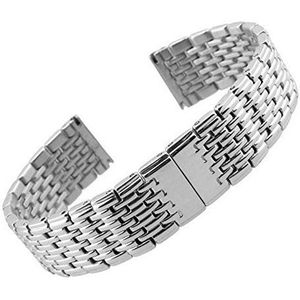 Horlogeband metalen horlogeband 13 mm 18 mm 20 mm 22 mm 24 mm roestvrijstalen horlogeband armband heren dames zilver rosé gouden armband