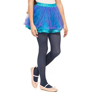 OVISSA Ultrazachte kinder- en meisjespanty voor elke activiteit, sterke panty voor meisjes, school, dans, ballet, theater, kinderen, microvezel, effen panty, 50 denier, marineblauw, 11-12 jaar