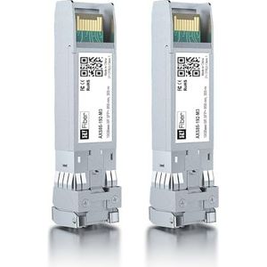 10G/S SFP+ Multimode Transceiver(300m, 850nm), 10Gbase SFP+ SR LC Module for Cisco SFP-10G-SR, Ubiquiti, D-Link, TP-LINK, Zyxel, Qnap Nas, Mikrotik and Other Open Switches【2Pack】