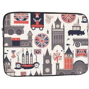 Laptop Sleeve Case 13 inch Shockproof Beschermende Computer Draaghoes Engeland Symbolen Laptop Case Reizen Laptop Tas voor Mannen Vrouwen