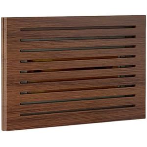 Schakelkastdeksel, zekeringkastdeksel, meterkastdeksel, deksel soepel openen, for verborgen lelijke zekeringkast(Brown,60x40cm)