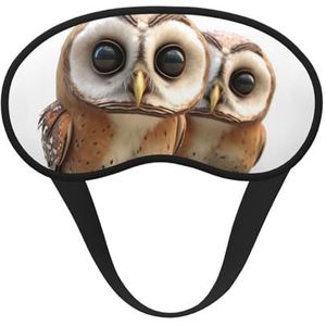 Grappig uil slaapmasker voor zijslaper, lichtblokkerende nachtmaskers voor slapen oogmasker voor vrouwen mannen oogbedekking zachte comfortabele oogschaduw voor reizen, dutje