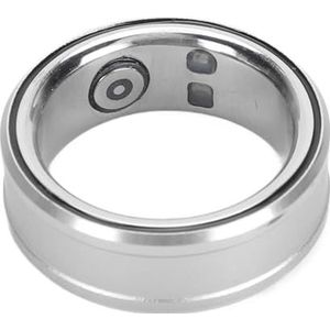Health Tracer Ring, APP-gegevenssynchronisatie Smart Ring Roestvrij Staal Intelligente NFC voor Slaapmonitoring (Maat 18 Toepasselijke vingeromtrek: Ca. 56,9 mm)