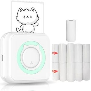 Thermisch Printer Draagbare Thermische Printer 58 Mm Mini-fotoprinter Pocket Thermische Labelprinter Draadloze BT For Thuiskantoorstudie Duidelijk Snel(BL-10 Stickers)