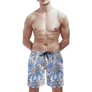 SANYJRV Sneldrogende ademende zwembroek voor heren (mesh voering), Hawaii Beach Casual Sports Shorts, Kleur 3, M