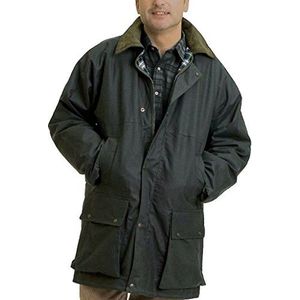 Game Classic Padded Wax Jacket up to 5XL - Mens Padded Wax Jacket Olive 5XL
