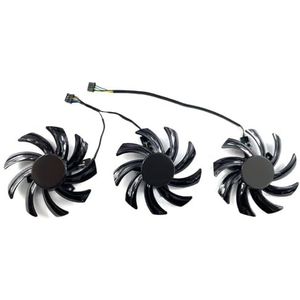 T129215SU Voor PNY voor RTX4060ti 4070 XLR8 VERTO Triple Fan Grafische Kaart Vervangende Ventilator(Set of three fans)