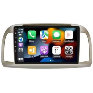 Android 14 Autoradio 9 inch touchscreen voor Nissan March Micra K12 2002-2010 Autoradio Navigatie met Carplay met GPS navigatie Bluetooth FM USB Steering Wheel Control(X8 8G+128G)