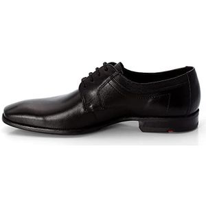 LLOYD Lacour veterschoenen voor heren, zakelijke schoenen, derby, normaal, zwart, 46.5 EU