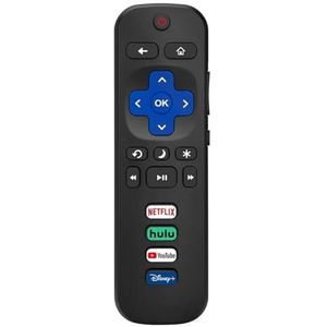 1 vervangende afstandsbediening for Roku TV, compatibel met Sharp Smart TV's