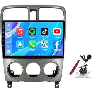 Android 14 Autoradio Stereo voor S-ubaru Forester (2004-2008) 9-inch Touchscreen Multimedia Speler met Draadloze Carplay GPS Navigatie FM RDS Bluetooth 5G-WiFi SWC DSP,M100s