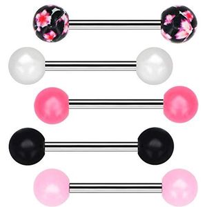 Labret Bioplast Strass Griffé 4mm