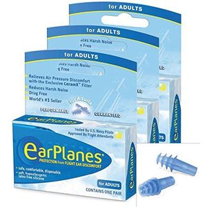 Earplanes Oordopjes (Volwassene, 3 Pack)