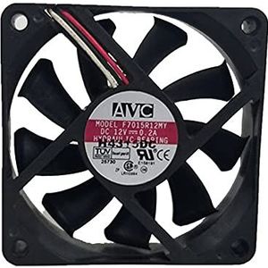7CM ultra-quiet hydraulic fan F7015R12MY 7015 12V 0.2A 3-wire computer case cooling fan